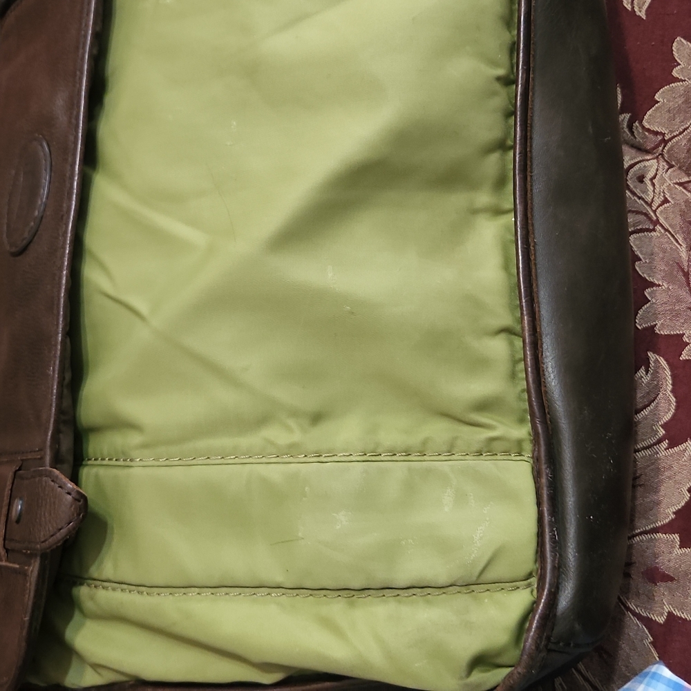 Fossil Leather/Nylon Messenger Bag - Picture 6 of 17